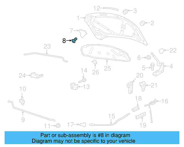 Lock & Switch Bolt WHT-000-425 - View 60