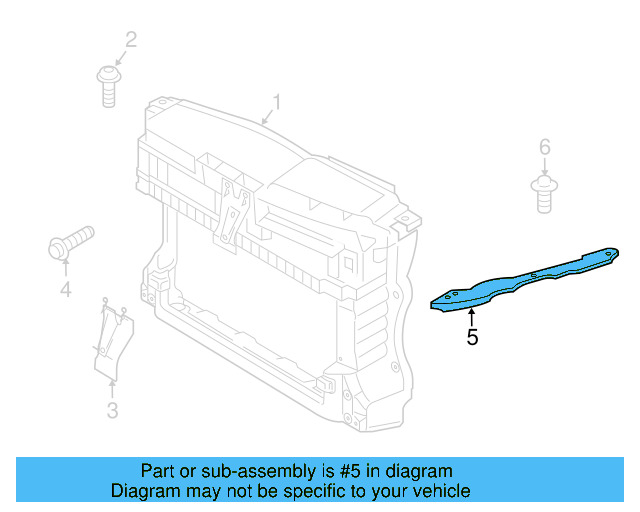 Radiator Support Side Panel 5K0-806-929-B - View 6