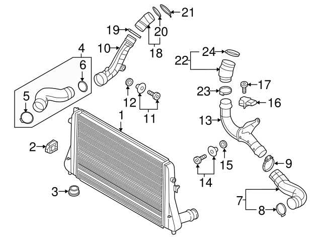 Air Pipe Bolt Assembly 3C0-145-830 - View 104