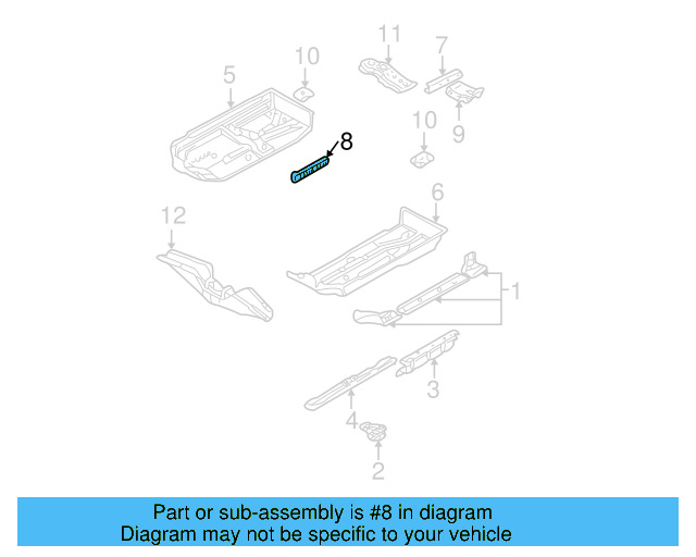 Seat Track 1J0-803-252 - View 7