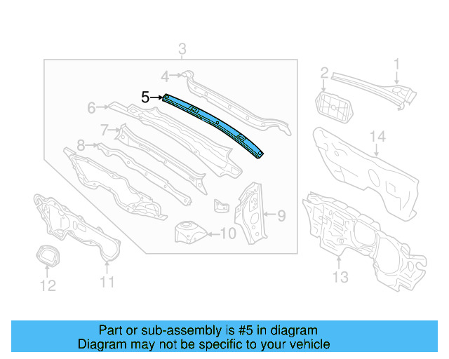 Cowl Panel 1K0-805-422-C - View 28