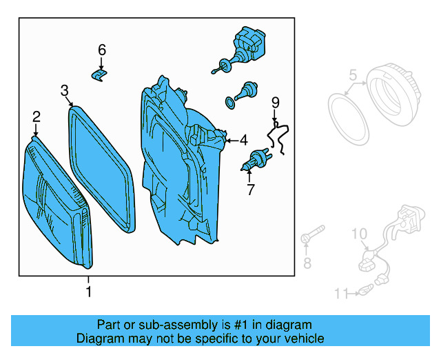 Headlamp Assembly 7D1-941-006-A - View 3