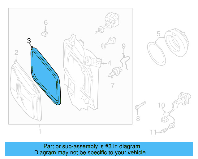 Gasket 7D0-941-119 - View 4