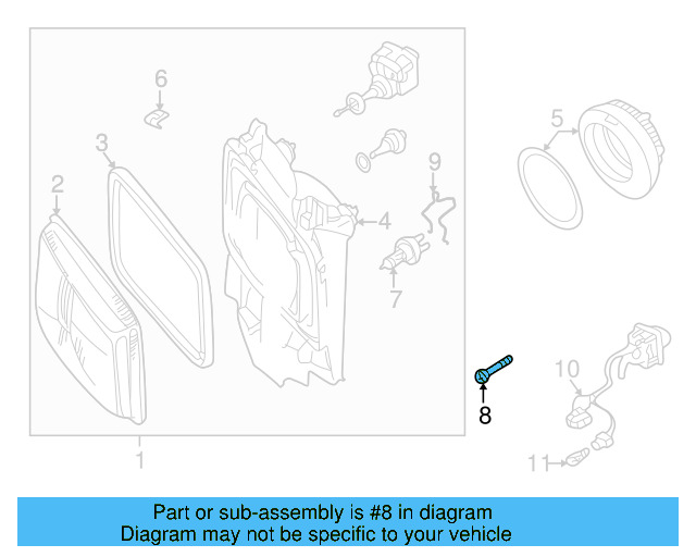 Headlamp Bulb Bolt N-909-238-01 - View 5