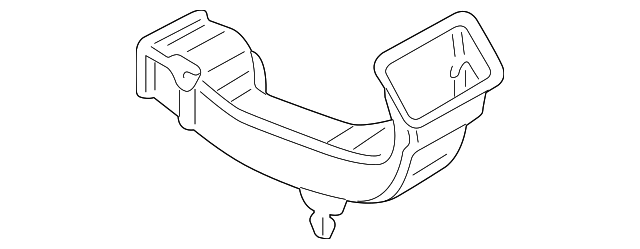 Rear Duct 1K0-864-255-C - View 3