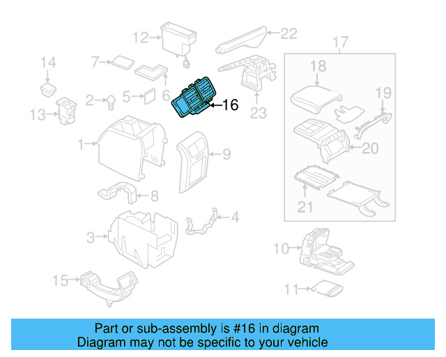 Air Outlet 1K0-819-203-A-9B9 - View 3