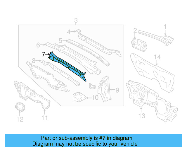 Lower Reinforced 5C0-805-364-B - View 3