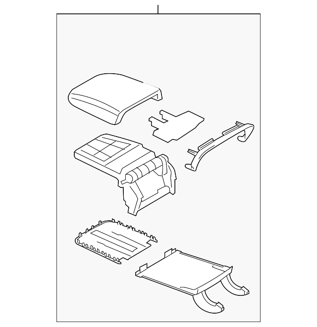 Armrest Assembly 1K0-864-207-F-YCG