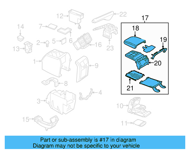 Armrest Assembly 1K0-864-207-F-YCG - View 3