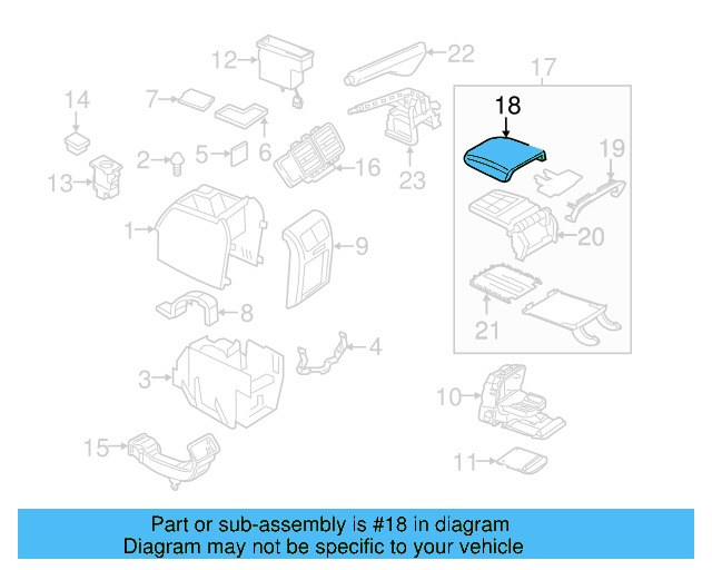 Armrest Assembly 1K0-864-207-F-YCG - View 4