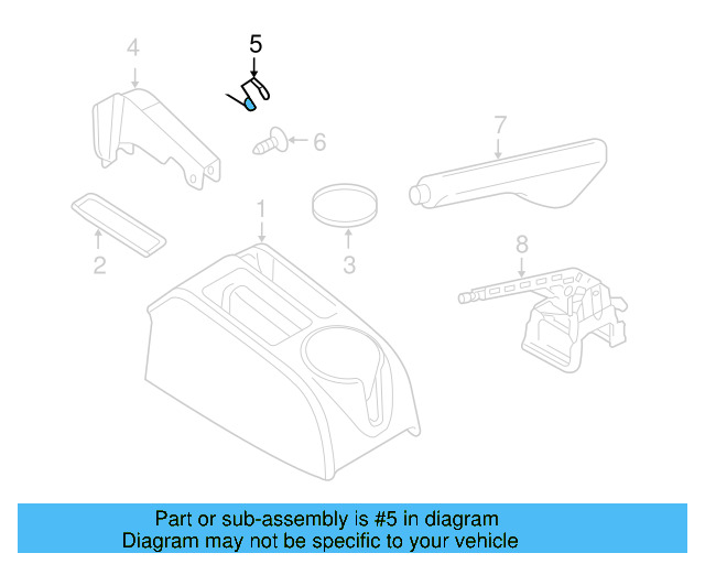 Park Brake Cover Spring 1K0-863-285 - View 5