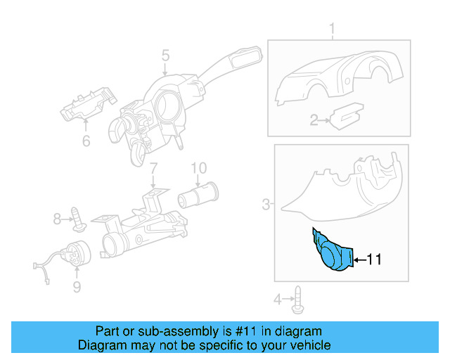 Cylinder Bezel 1K0-905-869-A-9B9 - View 23