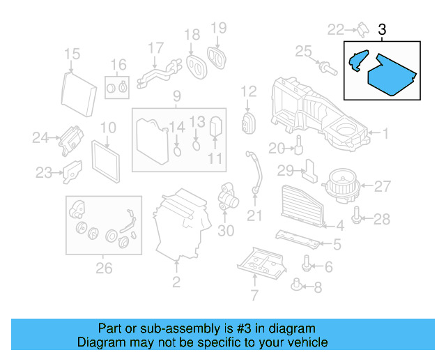 Intake Duct 3C0-898-304-D - View 29