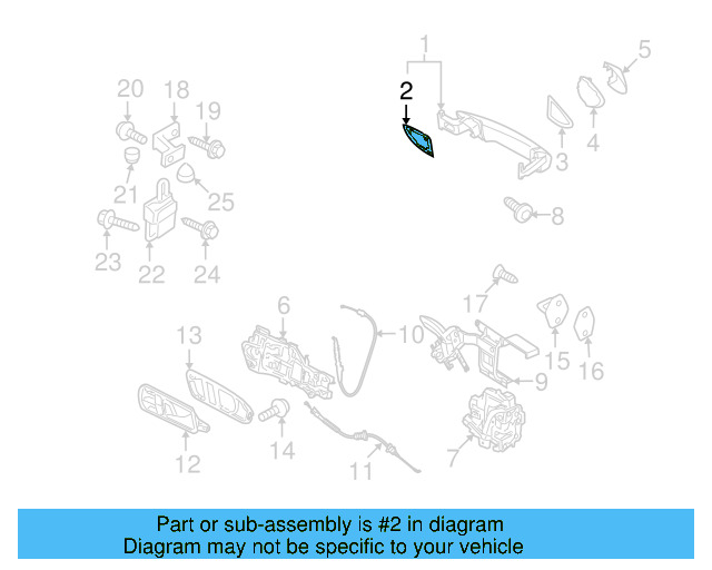 Handle, Outside Packing 3C0-837-209 - View 8