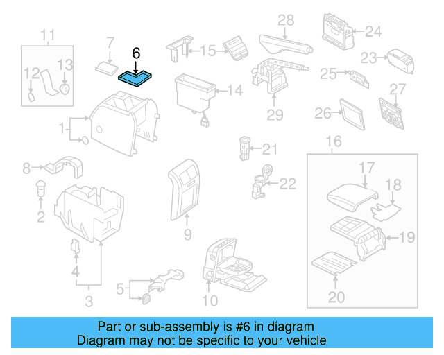 Console Mat 1K0-863-328-B-82V - View 33