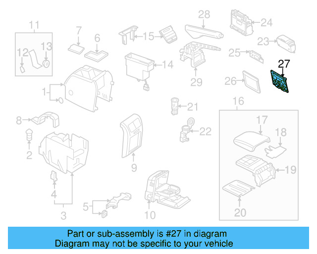 Trim Bracket 1K0-919-669-71N - View 9