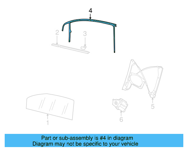 Window Guide 1K3-837-432-D-5AP - View 4