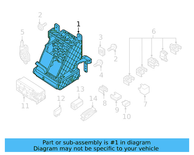 Mount Bracket 5C0-907-372 - View 3