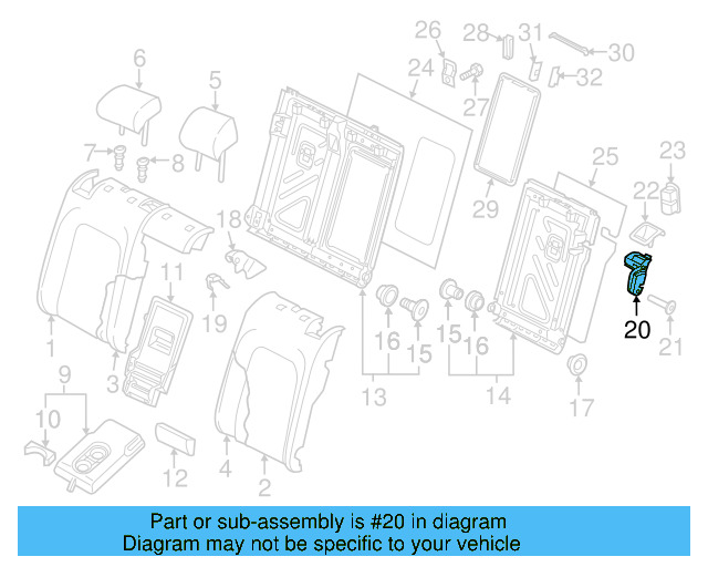 Lock 5Q0-885-682-M - View 2