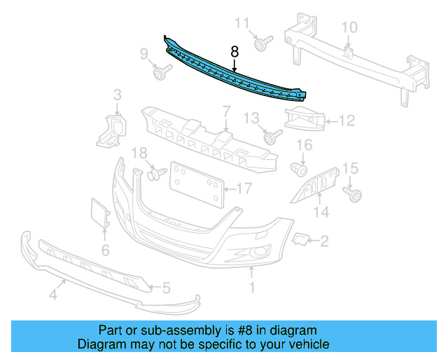 Lower Cross 5N0-807-651-B - View 2