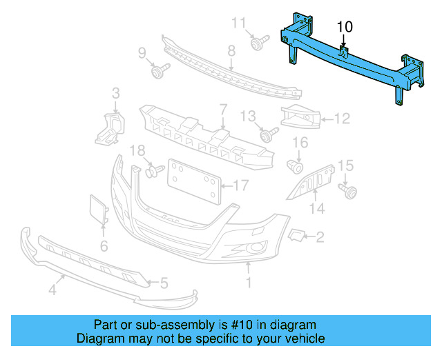 Impact Bar 5N0-807-109-F - View 7