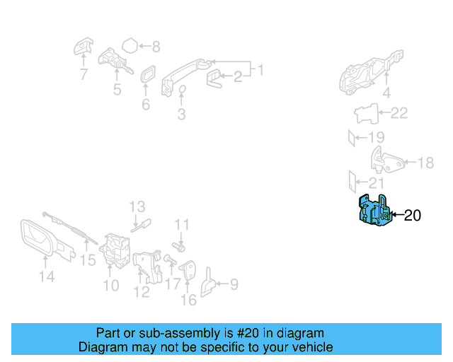 Lower Hinge 1K0-831-412-Q - View 5
