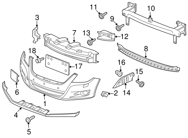 License Bracket 5N0-807-287-9B9 - View 4
