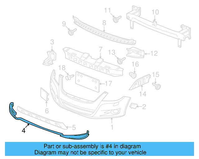 Lower Deflector 5N0-805-903-9B9 - View 5