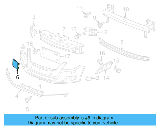Tow Eye Cap (Unpainted) 5n0807241gru - View 6