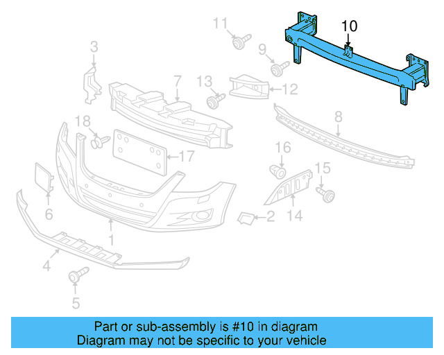 Impact Bar 5N0-807-109-F - View 5