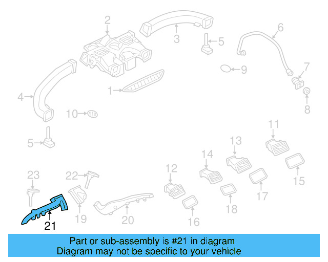 Floor Duct 7P0-819-623 - View 3