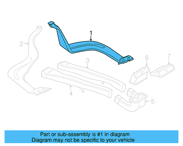 Floor Duct 7P0-819-656 - View 3