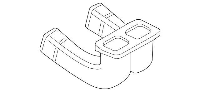 Rear Duct 7P0-819-870 - View 2