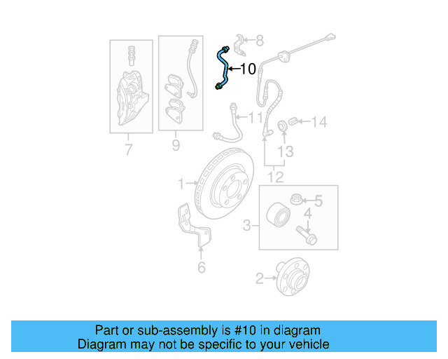 Brake Line 4B3-611-721-C - View 7