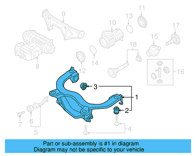Suspension Cross 1J0-505-235-F - View 3