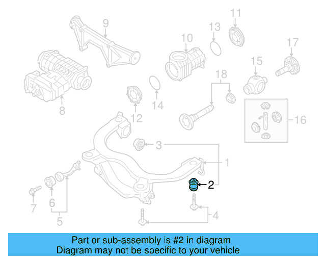 Suspension Cross 1J0-505-145-B - View 3