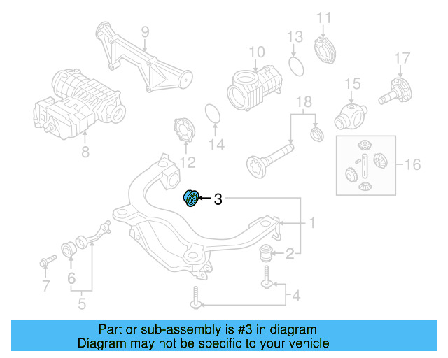 Suspension Cross 1J0-599-257-B - View 3