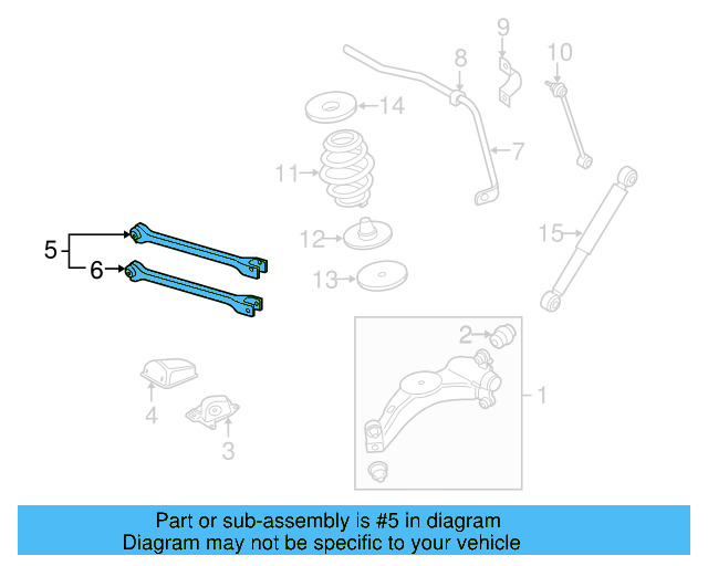 Lower Control Arm 1J0-505-323-L - View 3