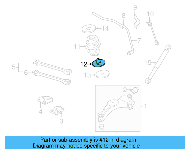 Spring Seat 1J0-511-155-D - View 7