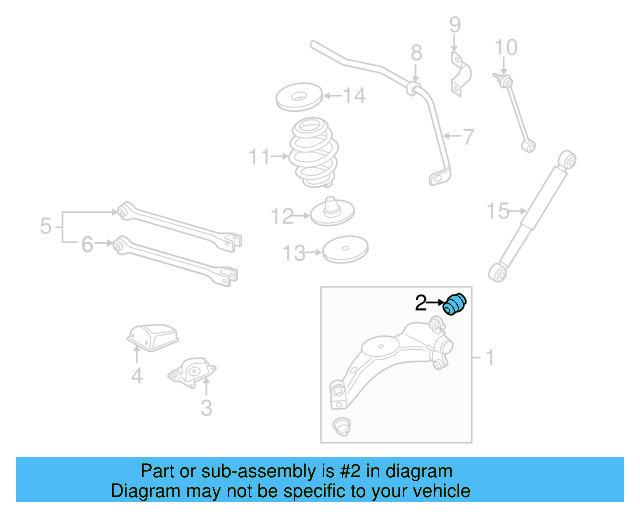 Trailing Arm Bushing 1J0-505-203 - View 5