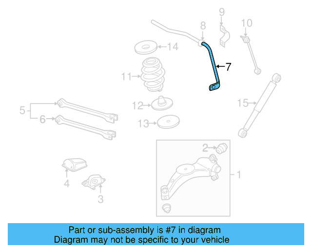 Stabilizer Bar 1J0-511-409-H - View 3