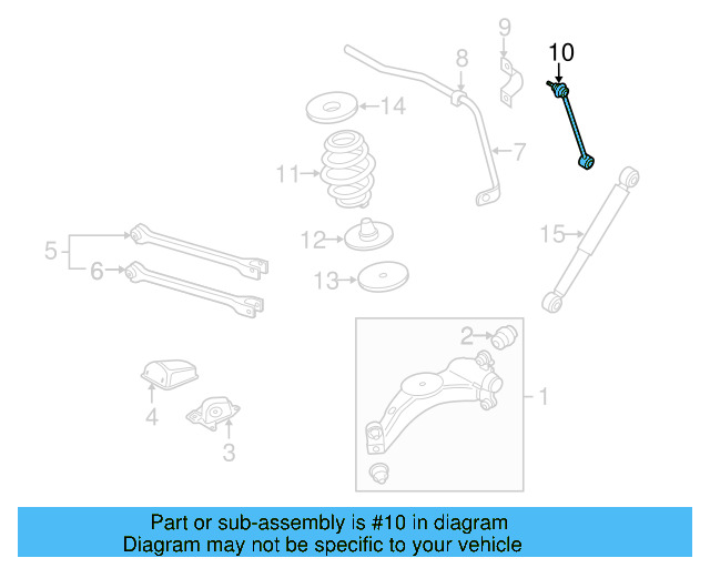 Stabilizer Link 1J0-505-466-B - View 4