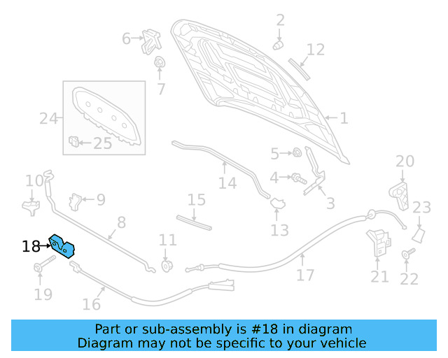 Hood Latch 1K8-823-509-S - View 4