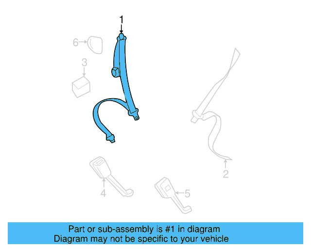 Lap & Shoulder Belt 1C0-857-806-A-HCQ