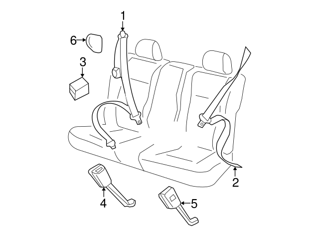 Lap & Shoulder Belt 1C0-857-806-A-HCS