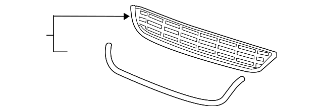Lower Grille 5C6-853-677-9B9 - View 9