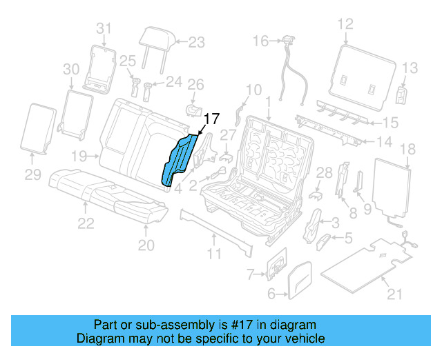 Recline Handle 3CN-881-605-82V - View 11