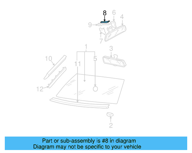 Mirror Support 6N0-845-543 - View 6