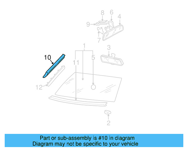 Reveal Molding 3B0-854-328-C-B41 - View 9