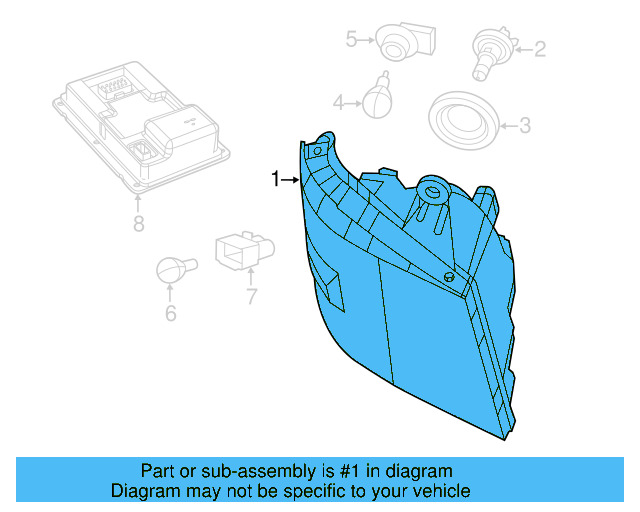 Composite Headlamp 7B0-941-029-B - View 4